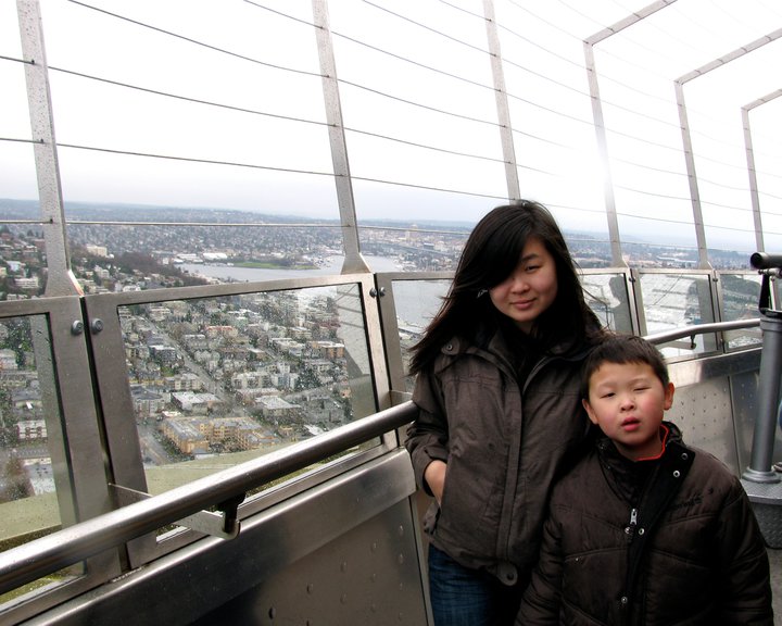 Photo: Shining Li with her brother Joseph, 2011.